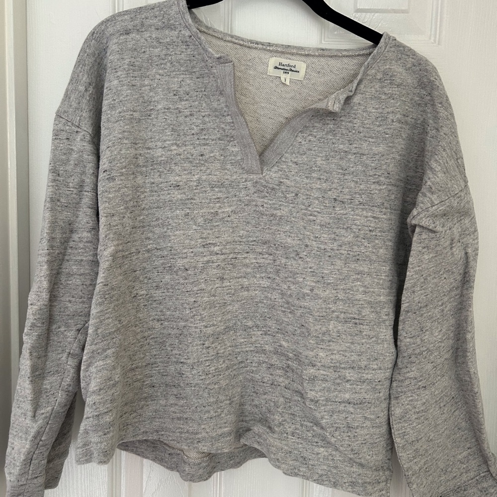 Split Neck Sweatshirtrt
